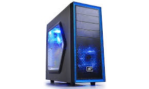 DeepCool Black & Blue Tesseract SW Mid Tower C... DeepCool Black & Blue Tesseract SW Mid Tower C...