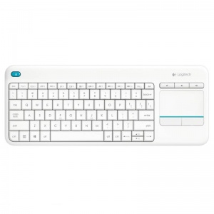 Logitech K400 Plus Wireless Touch Keyboard - White