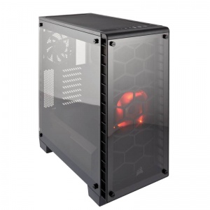 Corsair Crystal Series 460X Red LED - Tempered Gla... Corsair Crystal Series 460X Red LED - Tempered Gla...