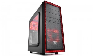 DeepCool Black & Red Tesseract SW-RD Mid Tower... DeepCool Black & Red Tesseract SW-RD Mid Tower...