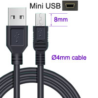 Cable: USB A - Mini B 5P T Plug mini USB cable, 0.... Cable: USB A - Mini B 5P T Plug mini USB cable, 0....