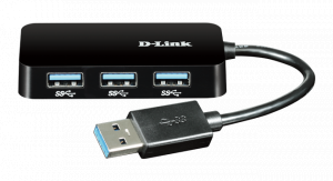 D-Link DUB-1341 4-Port SuperSpeed USB 3.0 Portable Hub