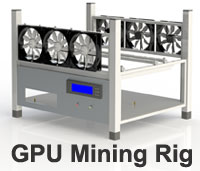 Crypto-currency Mining Rig Frame - 6 Fans, Support... Crypto-currency Mining Rig Frame - 6 Fans, Support...