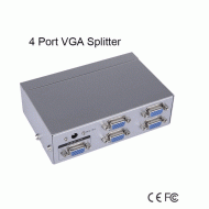 4 Port VGA Splitter Box Support 1920x1440 high res...
