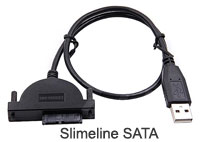 USB 2.0 to Slimline SATA (7+6 pins) Connect Cable ... USB 2.0 to Slimline SATA (7+6 pins) Connect Cable ...