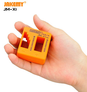 JAKEMY Portable Magnetizer & Demagnetizer Tool, [JM-X1], for screwdriver tips, drill bits
