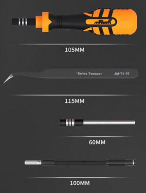 JAKEMY Precision Screwdricer & Socket Set 33in1, [JM-8160], for Repairing Notebook/Mobile Phone