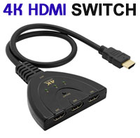 3-in 1-out 4K HDMI Switch, [YME-089], Auto / Manua...