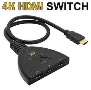 3-in 1-out 4K HDMI Switch, [YME-089], Auto / Manual Input Source Selection, HDMI ver 1.4