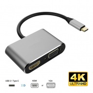 USB 3.1 Type C Output to 4K HDMI + VGA , for Win P...
