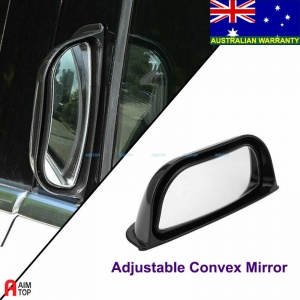 2 Pack of Car Wide Angle Adjustable Convex Mirror - 2nd Row Blind Spot Mirror