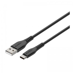 Blupeak 2.5m USB-C to USB-A Charge and Sync Black Cable