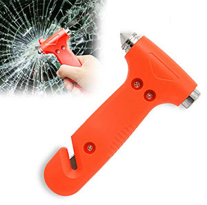Emergency Safety Hammer Glass Breaker + Car Belt Cutter 2in1
