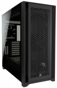 Corsair 5000D AIRFLOW E-ATX, ATX, USB Type-C, 2x 120mm Airguide Fans, Radiator 360mm. 7x PCI, 4x 2.5' SSD, 2x 3.5' HDD. VGA 420mm. Black Tower Case