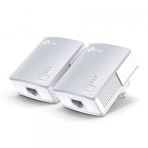 TP-Link TL-PA4010KIT AV600 Powerline Ethernet Adapter Starter Kit 600Mbps HomePlug AV 1xLAN Port 300m Range Plug & Play Mini Size