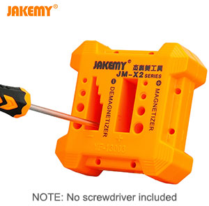 JAKEMY Portable Magnetizer & Demagnetizer Tool, [JM-X2], for screwdriver tips, drill bits