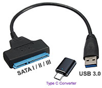 USB 3.0 to Standard SATA Converter Cable - Windows...