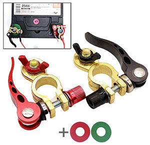 Car Battery Terminal Quick Release / Disconnect Connector Set, For  Standard (SAE) POST