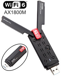 WiFi 6 AX Dual Band 1800Mbps USB 3.0 Dongle, [WD-A...