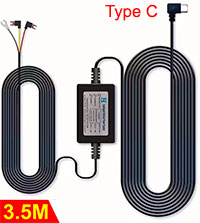 Car Dash Cam HardWire kit 12V / 24V to 5V USB Type...