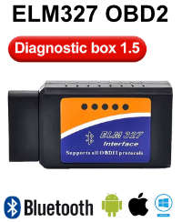 YiCHE ELM327 Bluetooth Interface Car OBD2 Scanner Ver 1.5, [V03H2-1], for Android iOS Windows