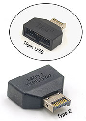 Converter: Montherboard USB 3.2 Type E to 19Pin USB Converter, [PH743U]