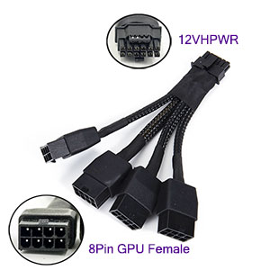 8pin PCI-e *4 to 16pin 12VHPWR Converter, [8PIN*4-12VHPWR], Full 600W