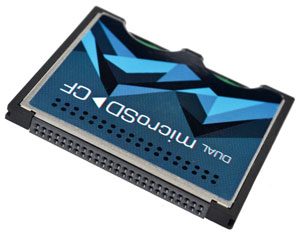 Memory: CompactFlash CF Card Adapter Dual Slot for micro SD / TF Memory ...