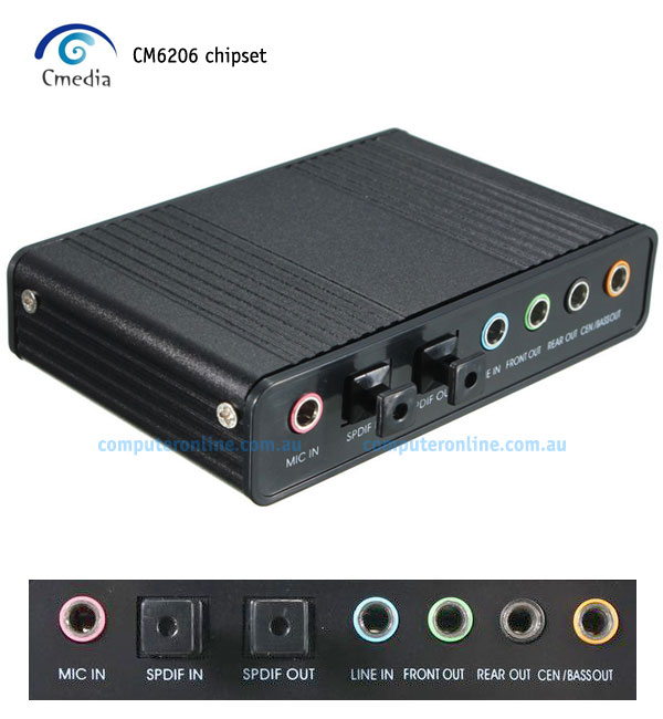 Multimedia devices usb 5 1 channels sound card adapter with optical