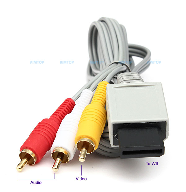 Nintendo Wii Wii U / Mini Console Output to Video Audio AV RCA